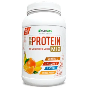 super protein mix nutrivital 2.1lbs naranja platano